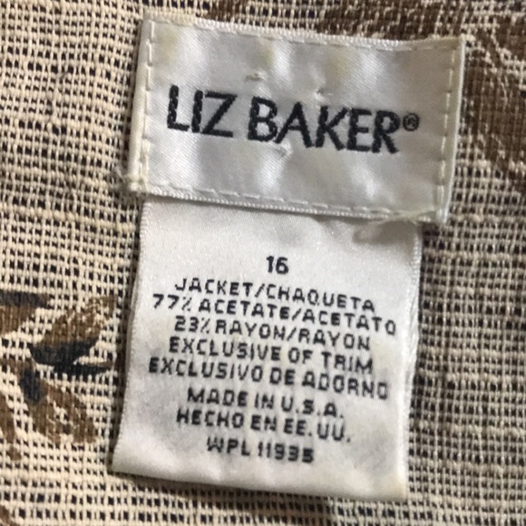 Liz Baker Animal Design 1pc Cardigan/Top - Picture 8 of 8